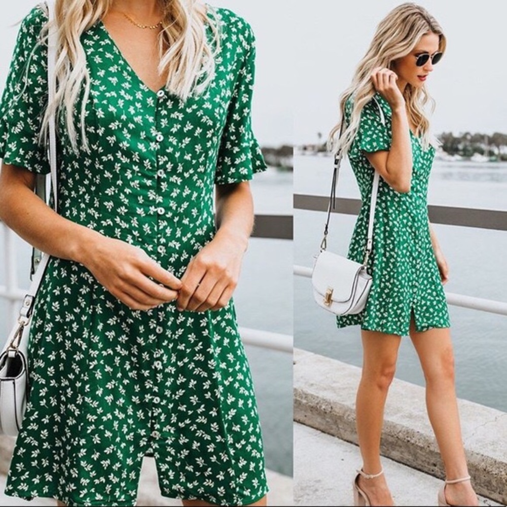 Green Dee Elly Dress
